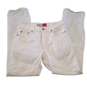 AEROPOSTALE Driggs Slim Bootcut White Jeans